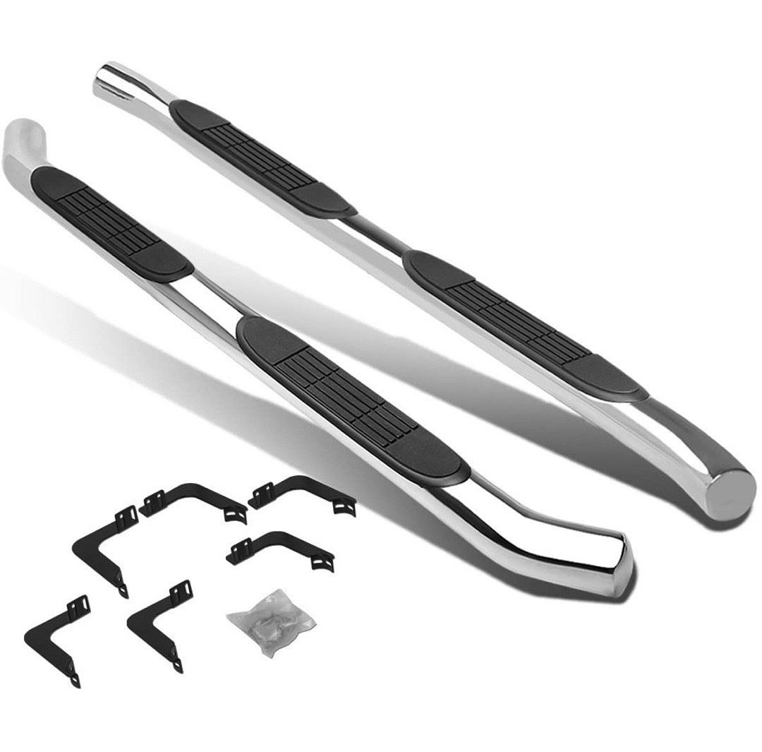 LA Zona Auto Parts 2005 To 2025 Nissan Frontier Extended Cab Running Boards Estribos Side Step 3 inch chrome Nerf bar
