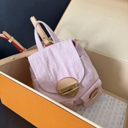 Pink women's backpack