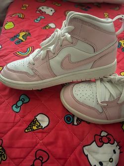 Nike Air Jordan 1 Mid Pink White Sneakers