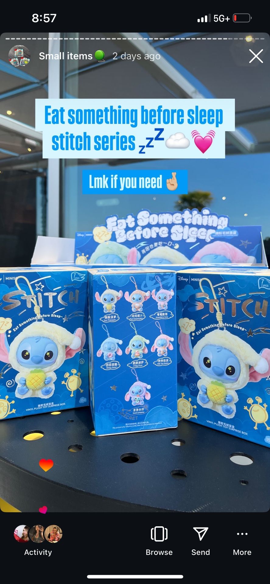 Miniso Stitch Eat Something Before Sleep