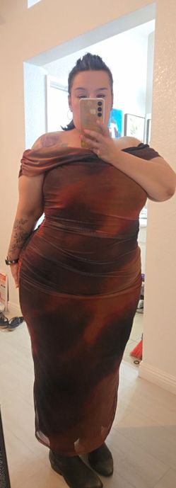 cute plus size dress 🤎