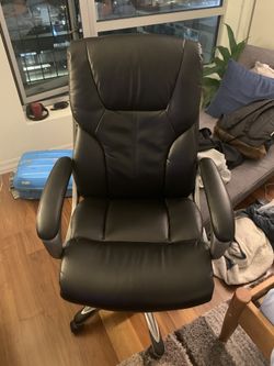 Black Leather Office Chair