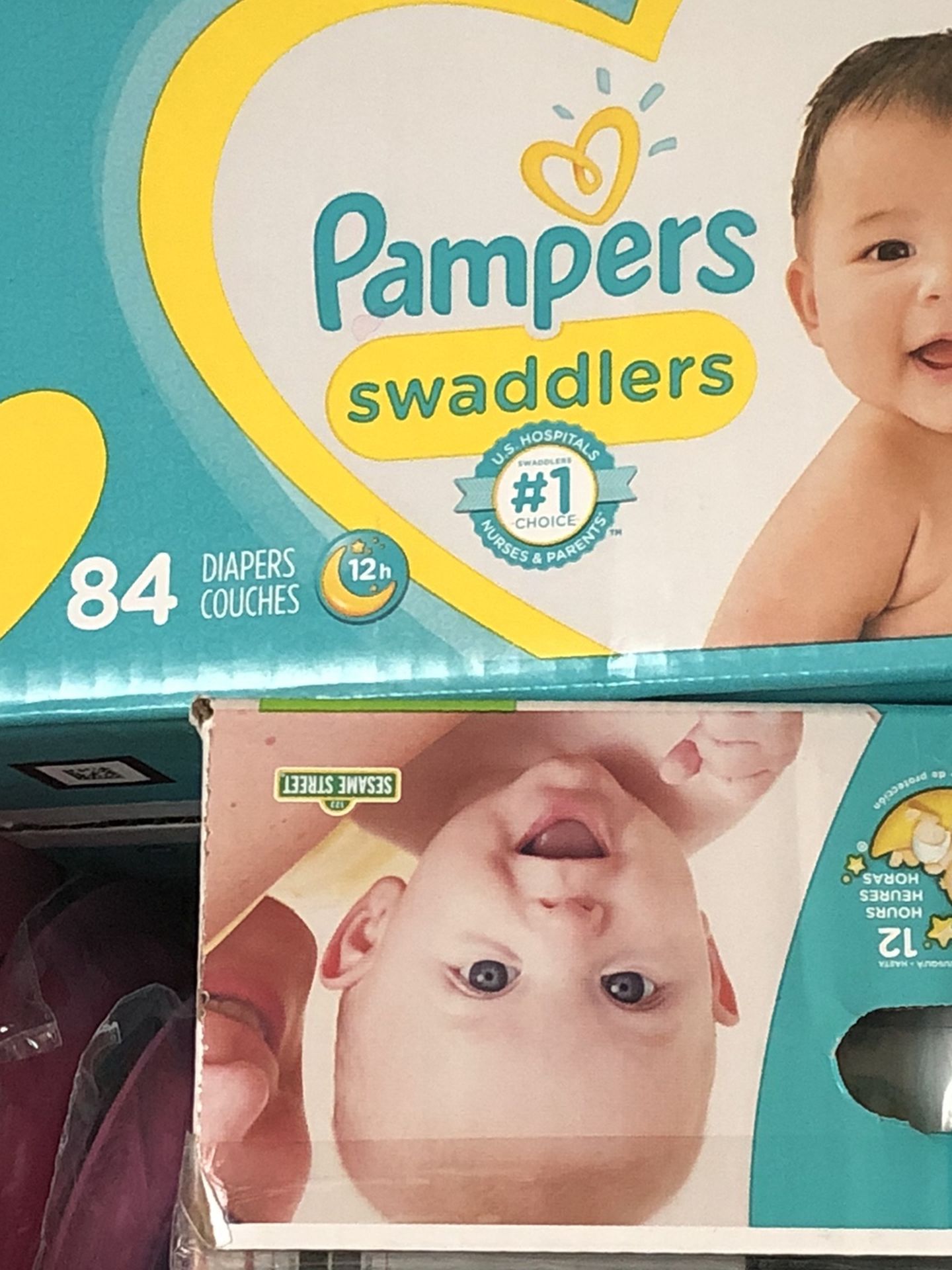 Size 2 Pampers Diapers- 2 Boxes (1 Open, 1 Unopened)