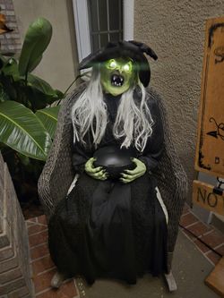 Sitting scaring witch spirit halloween 🎃