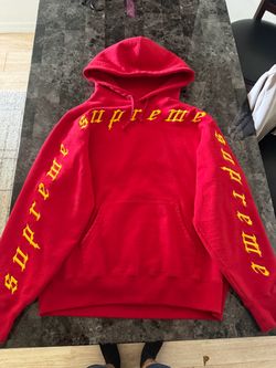 Supreme Old English Hoodie Red