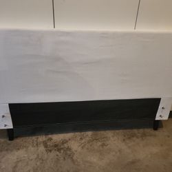 White Cloth Modern Headboard  - Quees
