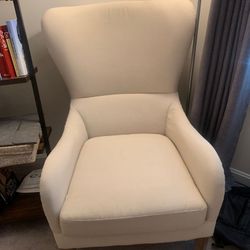 Modern  Accent Armchair with Wooden Legs