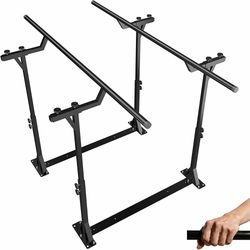 6Ft Adjustable Parallel Bars for Daily Mobility Support, Non‑Slip Standing & Walking Assist Bar for Home Balance Training