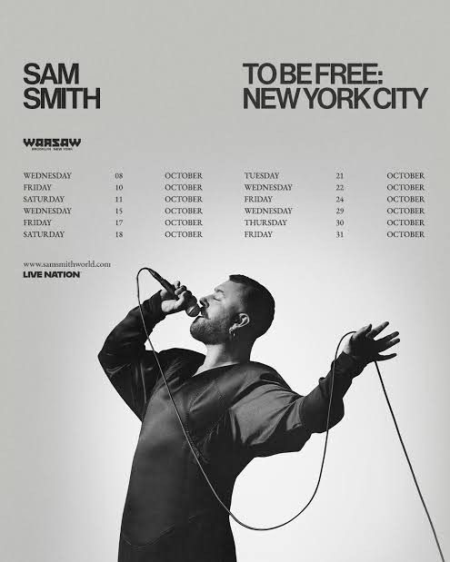 Sam Smith Tickets (Two) for October 10th in Brooklyn @ Warsaw