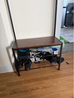 Coat rack and bench