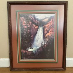 Dalhart Windberg “Thundering Splendor” Professionally Framed Print – Yellowstone