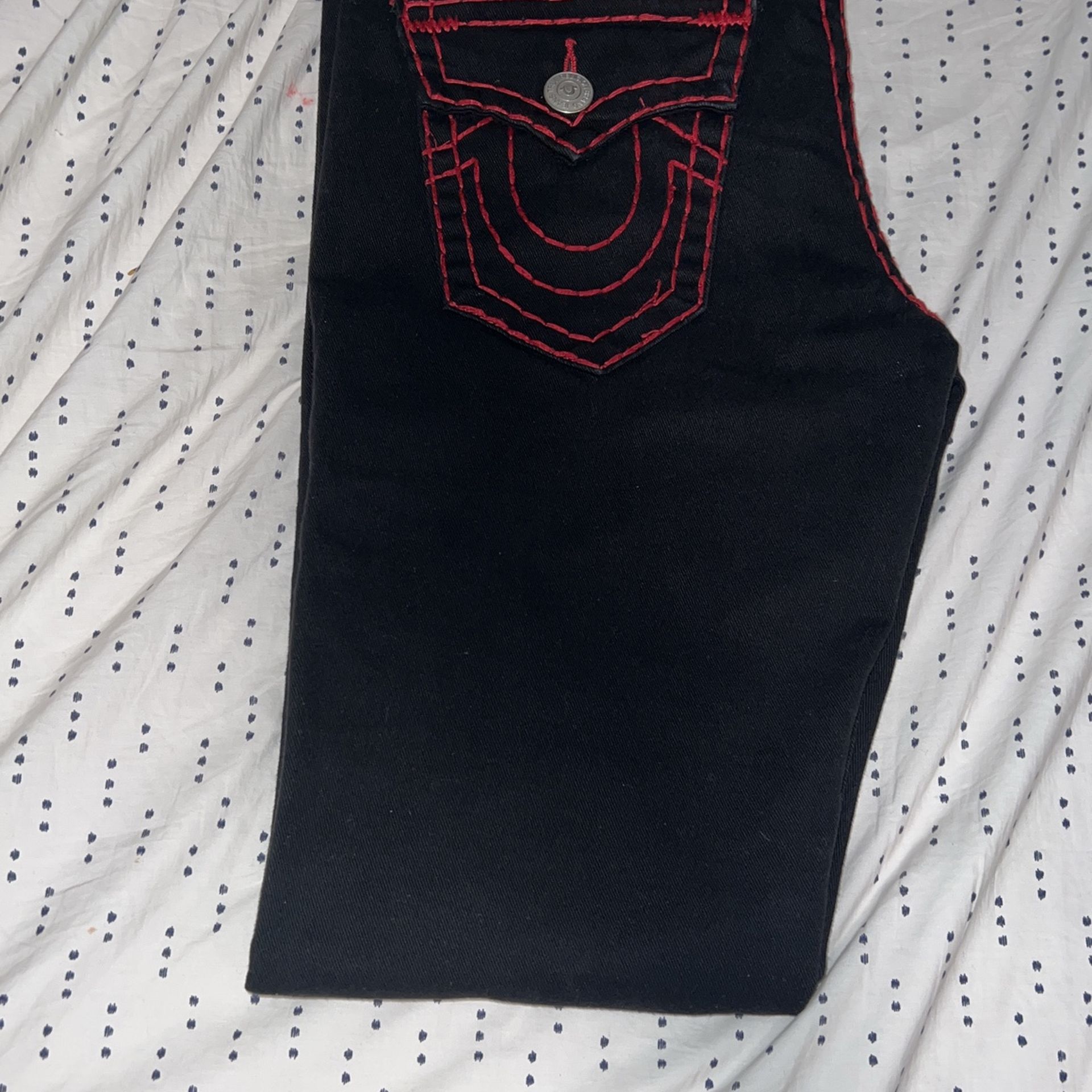 true religion black rinse jeans