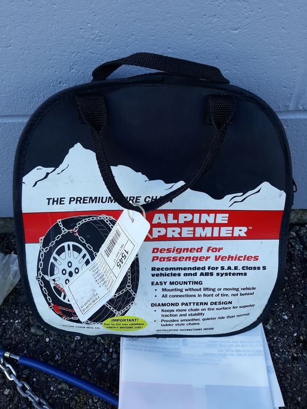 Used Alpine Premier 1545 Snow Tire Chains Class S 14 15 16