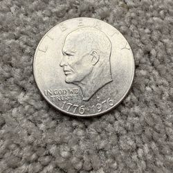 1(contact info removed) Eisenhower Bicentennial Dollar $1 Ike Coin Large US Dollar