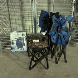 Camping & Lawn Chair Bundle (6 pcs total) 