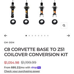 C8 Suspension : Z51 Adjustable Struts