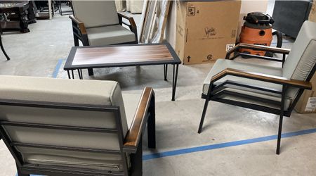 Patio 3 Chairs Color Gray 💰🤩