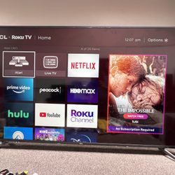 TCL 65R617 65-INCH 4K ULTRA HD HDR SMART ROKU TV