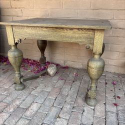 Antique Wood Table w/Great Green Finish