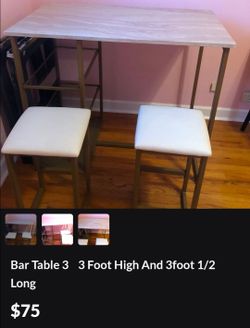 Bar table