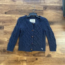Brand New Woman’s Abercrombie & Fitch brand Navy Blue Cardigan Sweater Up For Sale  