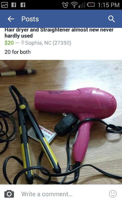 Hair dryer straightener