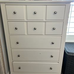 Tall White Dresser