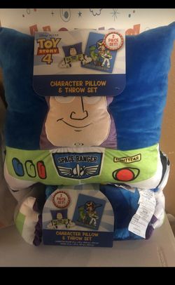 Toy story throw blanket with pillow