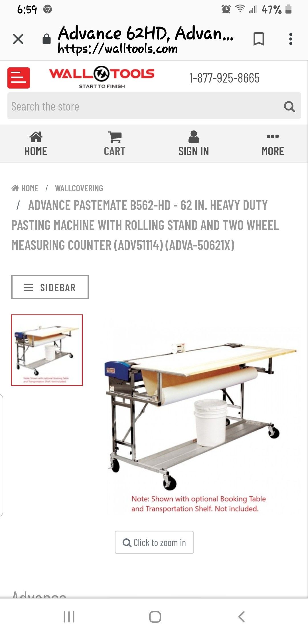 Pastemate 62 inch wallpaper pasting machine