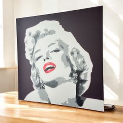 Marylin Monroe 35.5 X 35.5 Inches Print On Canvas Wall Hanging Pop Art
