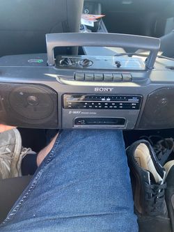 Sony boombox, tested, works, AM/FM 📻