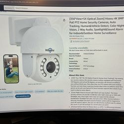 6 Home Security Cameras, NVR, & Cables
