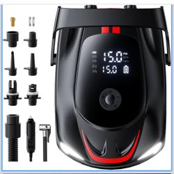 Cazite  50PSI Paddle Board Pump Electric Portable, SUP Air Pump for Paddleboard with Auto-Off, Deflate Function, and 12V DC Car Connector for Stand Up