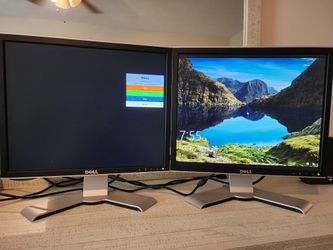 Dell 19" Dual monitors model 1907FPt $20 for pair OBO