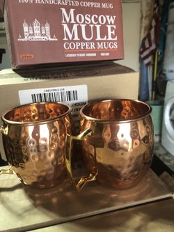 2 Copper Mugs