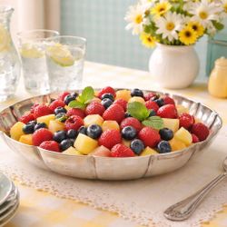 Pilgrim USA 1950s EPNS 531 Silverplate Serving Bowl, 10.5x2”