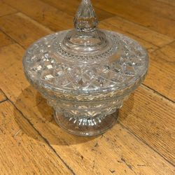 Crystal Candy Dish with cover
