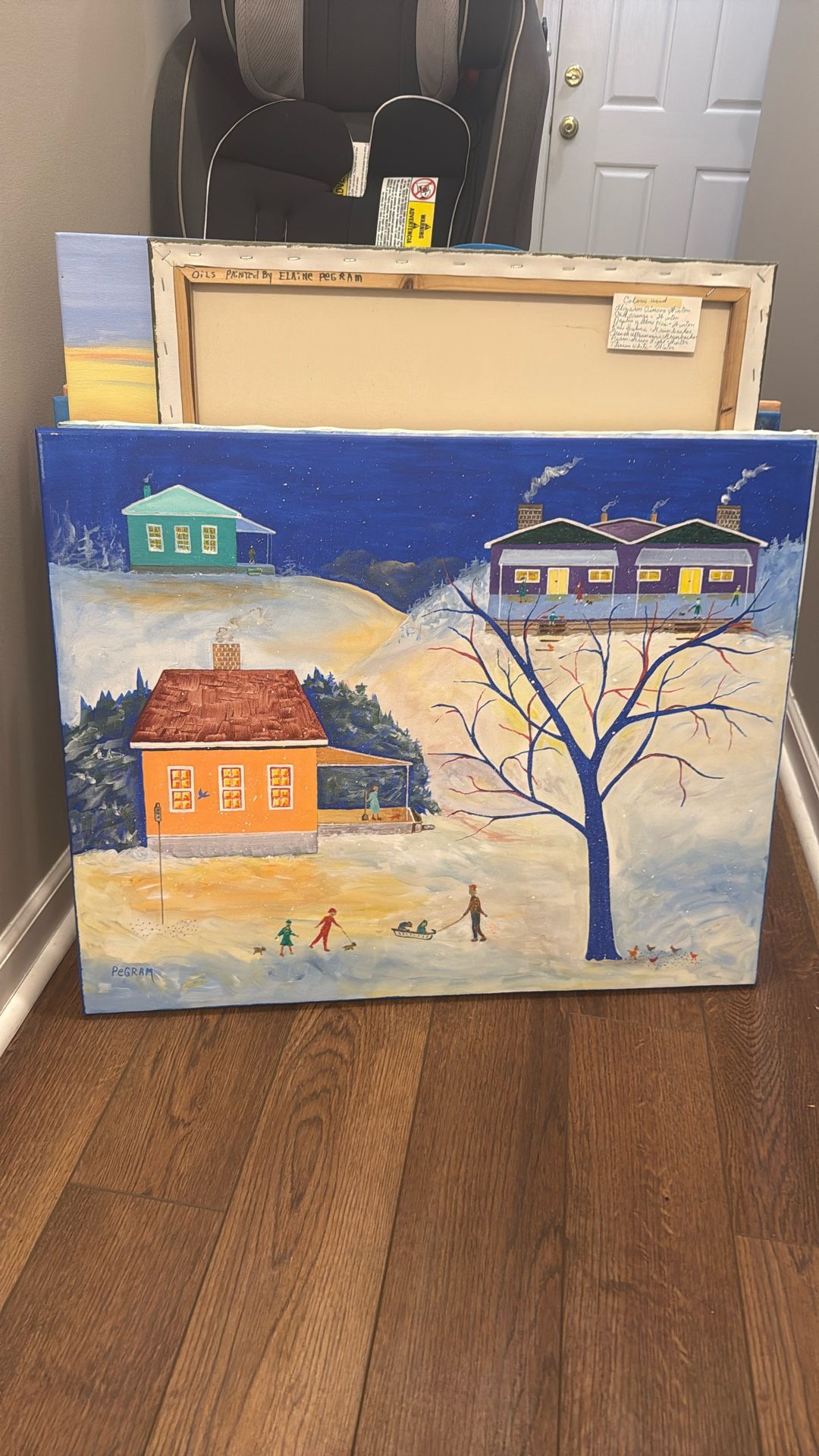 Little People Oil Painting By Elaine Pegram