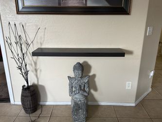 Dark Brown Floating Wall Shelf