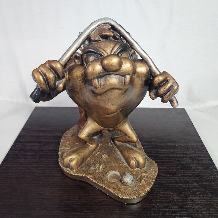 Vintage Warner Bros. Looney Tunes Tasmanian Devil Taz Golf 1998 Austin Sculpture