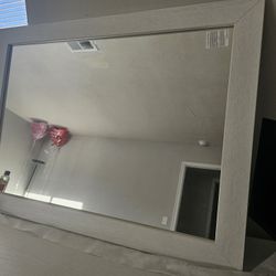 Large White Mirror