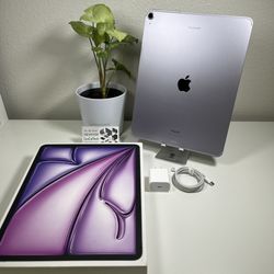 2024 iPad Air 13 inch M2 128gb Wifi & Cellular Unlocked 100% 🔋 Health In Excellent condition