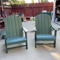 Two Wood Chairs
