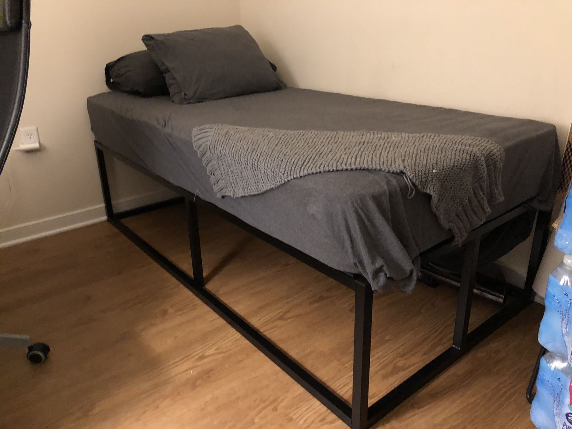 Great spacious bed frame and mattress