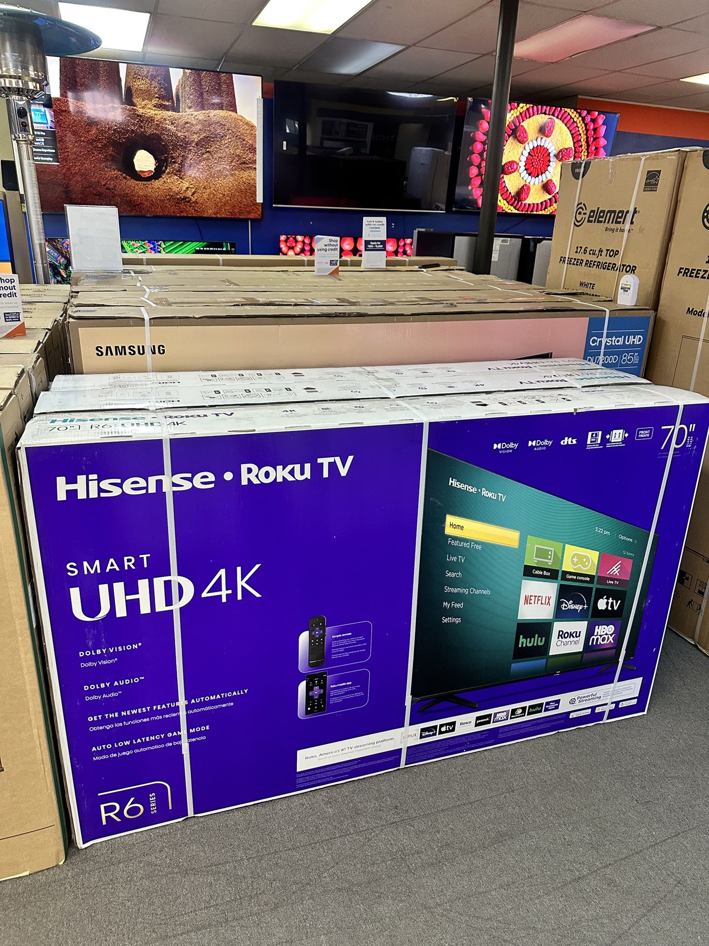 70 Inch Hisense TV 4K Roku Led for Sale in North Las Vegas, NV - OfferUp