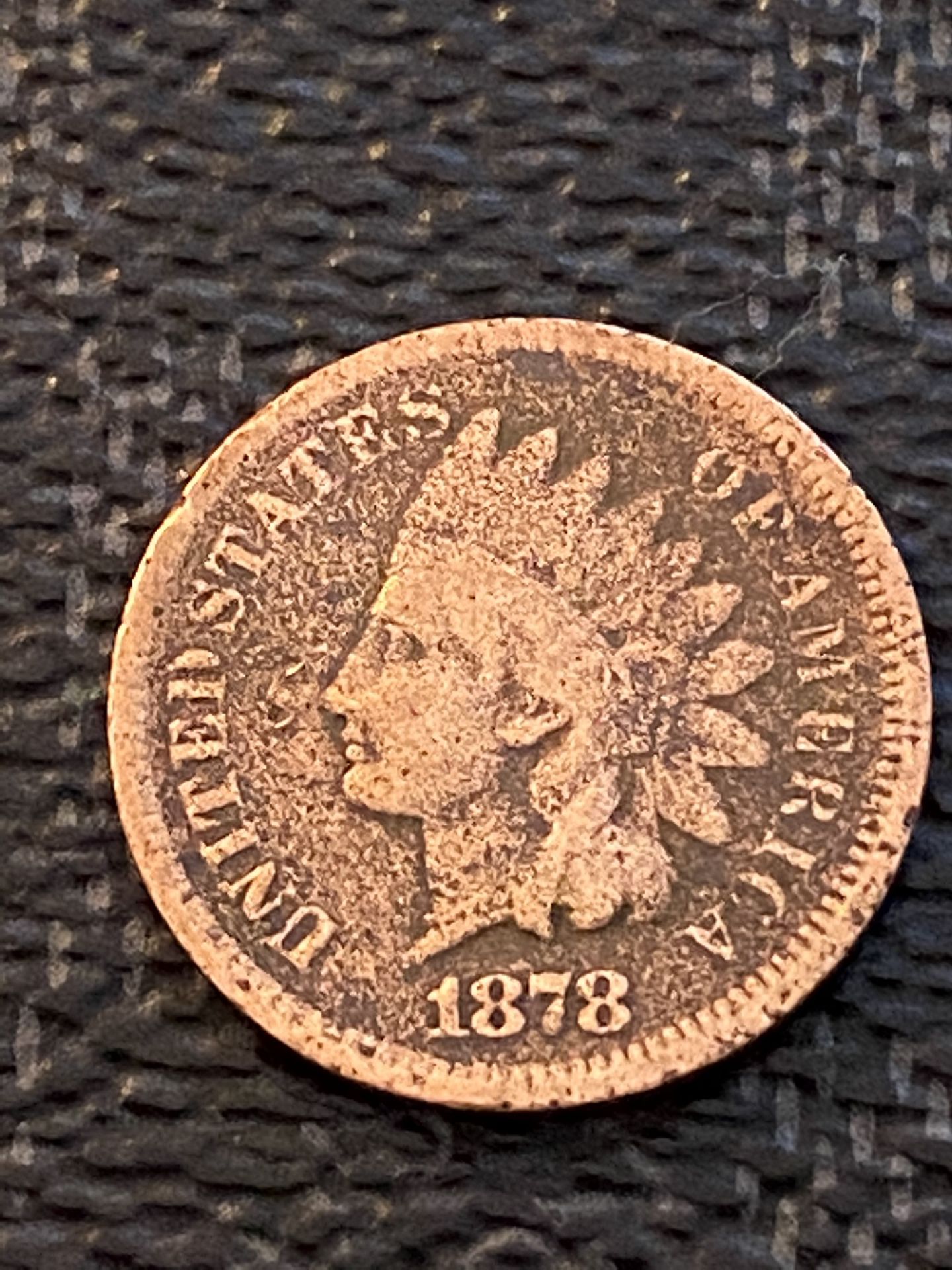 1878 Indian head penny