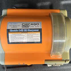 CHICAGO ELECTRIC POWER TOOLS ELECTRIC DRILL BIT SHARPENER 98196 WITH MANUAL