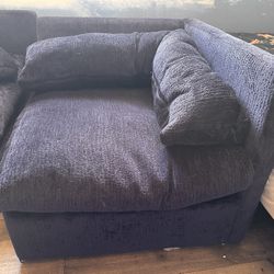 Identical corner chairs (Two, sold separate or together)