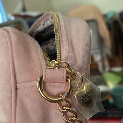Pink Suede Juicy Contour Purse