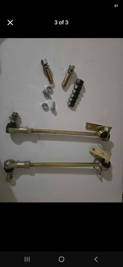 Sway bar quick disconnect links.